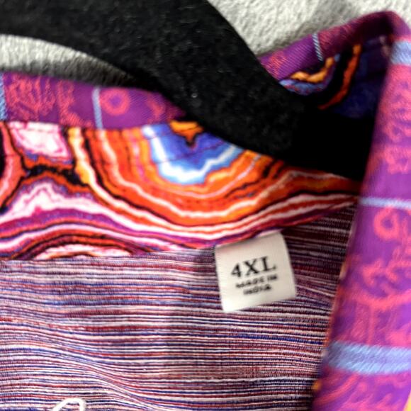 Robert Graham Button Up Long Sleeve Plaid Men's 4XL Rustic Outdoors Hiking - Picture 4 of 9